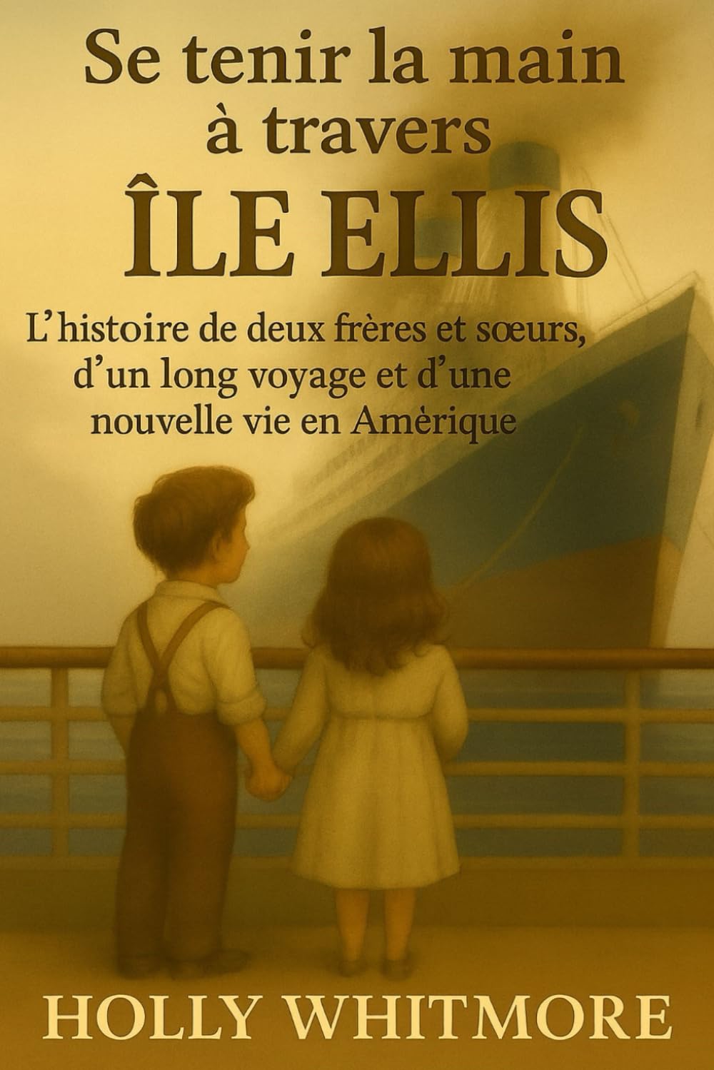 Se tenir la main à travers ÎLE ELLIS: L'histoire de deux frères et sœurs, d'un long voyage et d'une nouvelle vie en Amérique