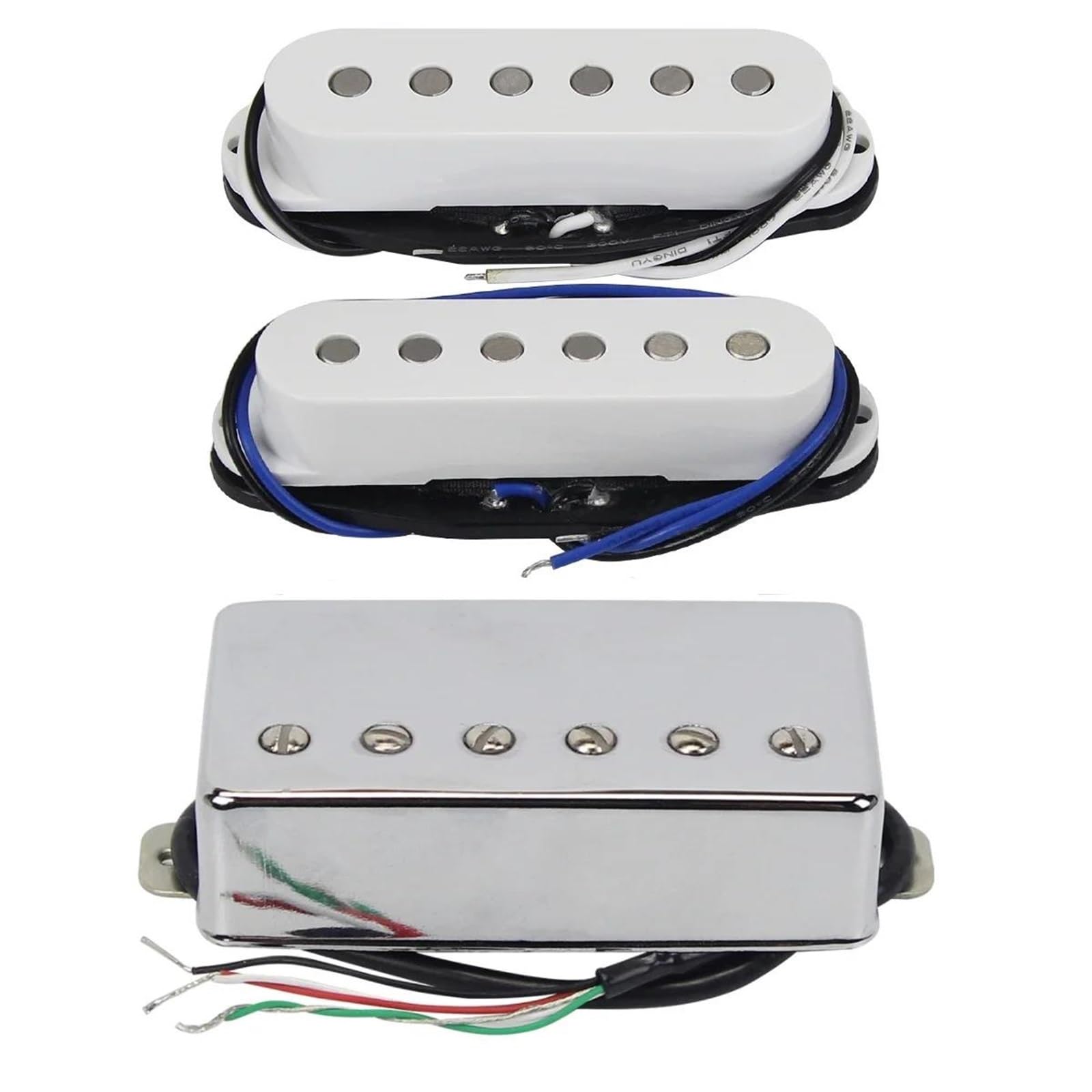 Rofesjonalnych Przetwornik Do Gitary Elektrycznej 3 Częściowy Zestaw Przetworników Gitarowych Alnico 5