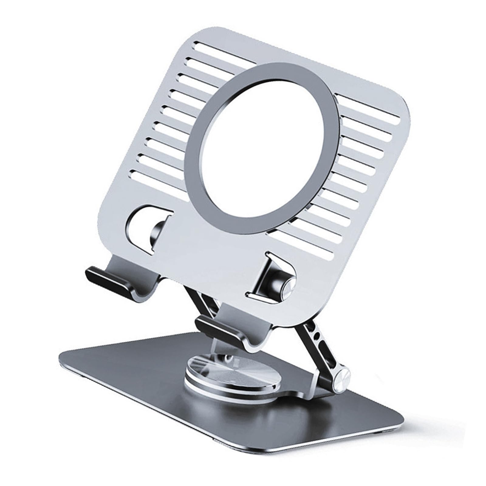 Soporte portátil plegable para portátil, rotación ajustable, altura antivibración, diseño antivibración para uso doméstico para portátiles de 15.6 pulgadas, soporte ergonómico para laptop