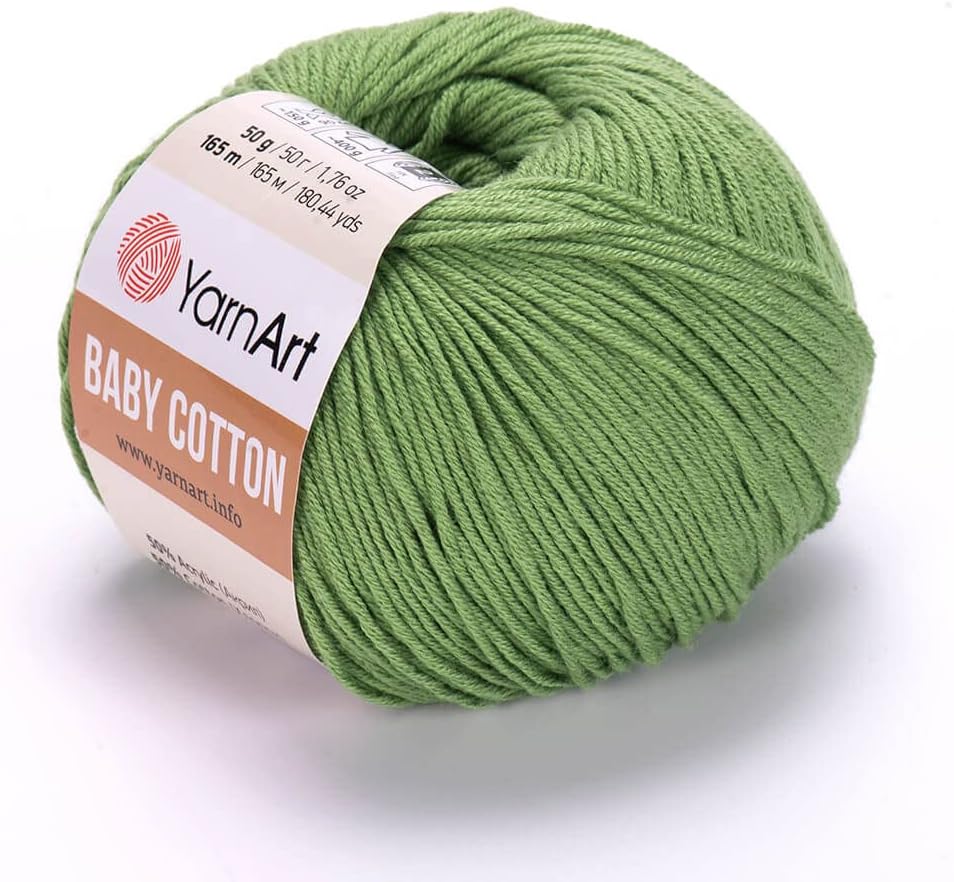YarnArt Baby Cotton Knitting Yarn, Baby Yarn, Summer Yarn