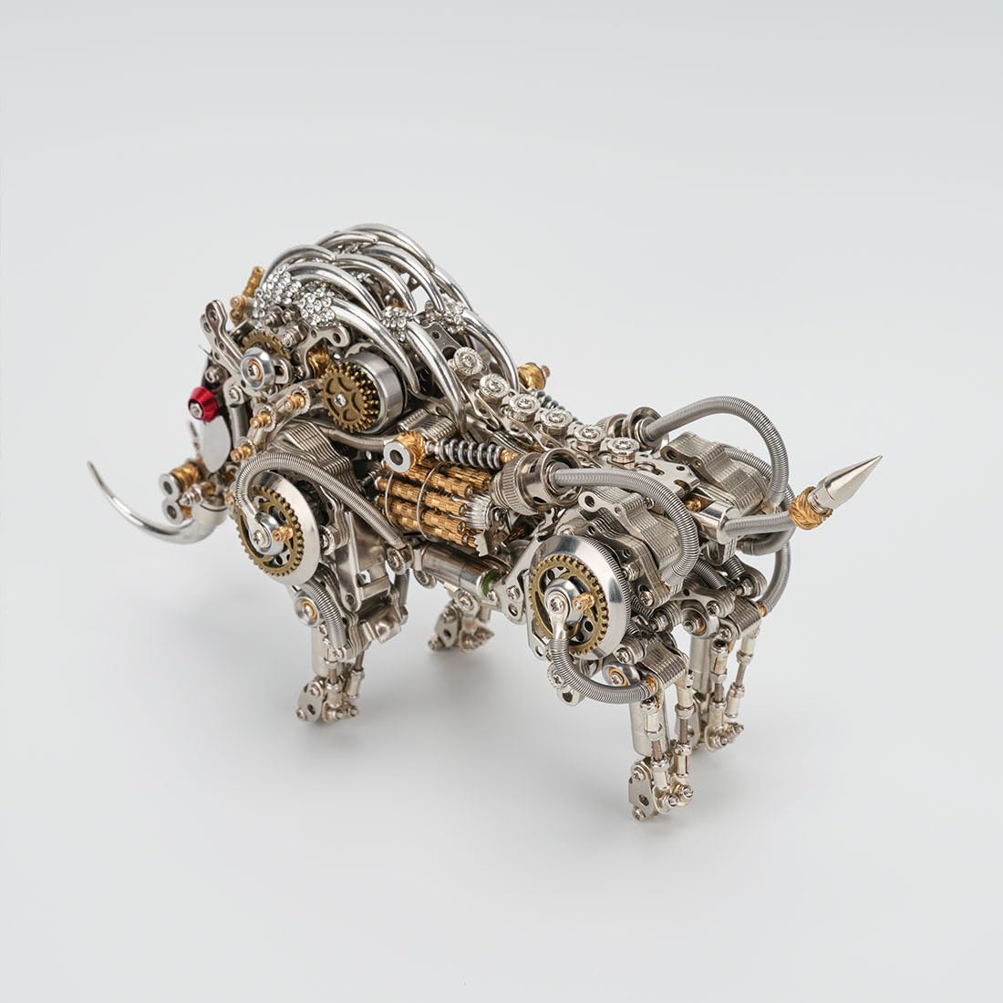 3D Metall Puzzle Erwachsene, Steampunk Mechanisch Eber 3D Puzzle Metall Modellbausatz Tier, 1100PCS Schwein DIY Montage Wildschwein Modell Kit Ornament Geschenk