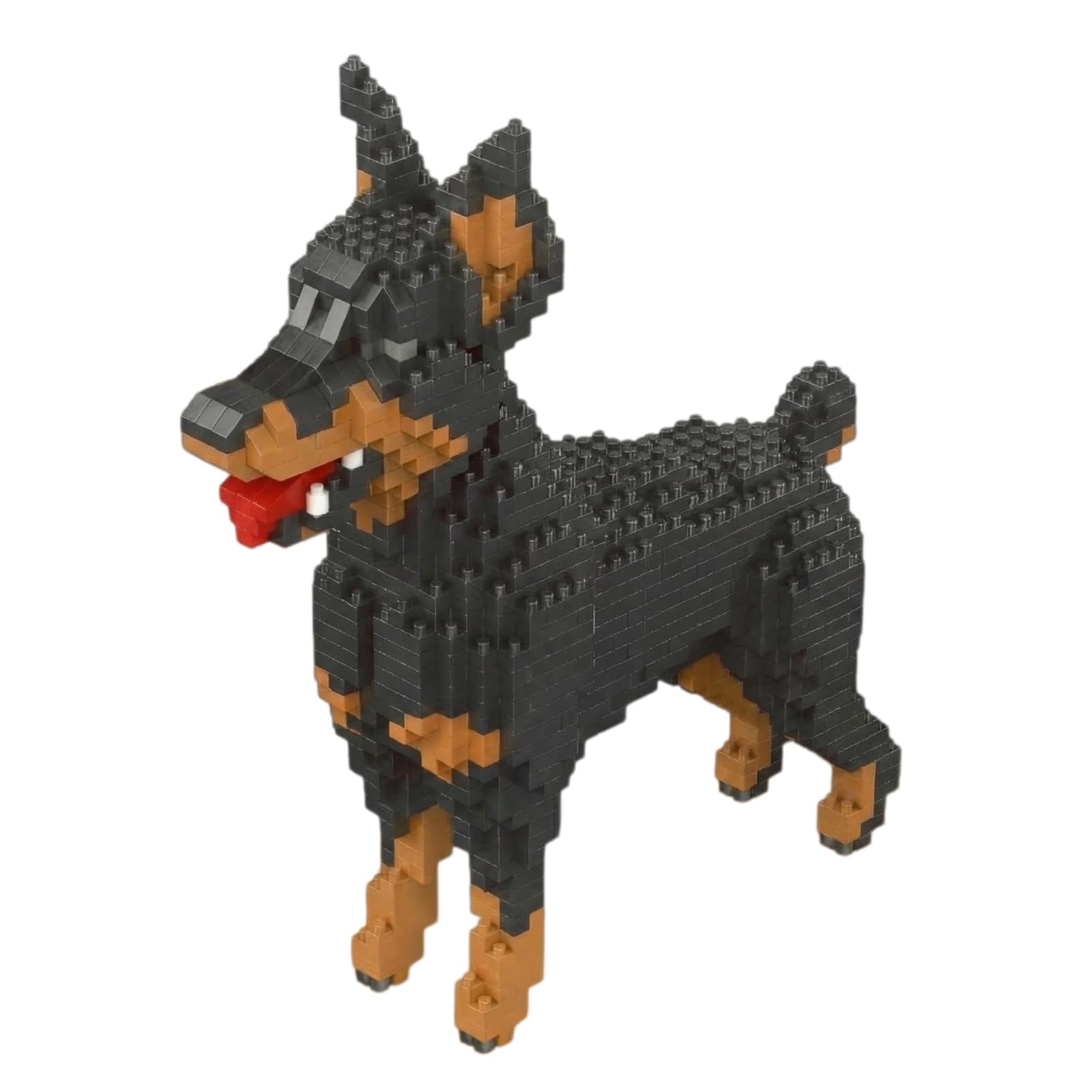 Creative Building Set for Teens and Adults, Advanced DIY Engineering Kit, Complex Mosaic Art Project, Stress Relief Puzzle Gift for Ages 14+（Doberman）