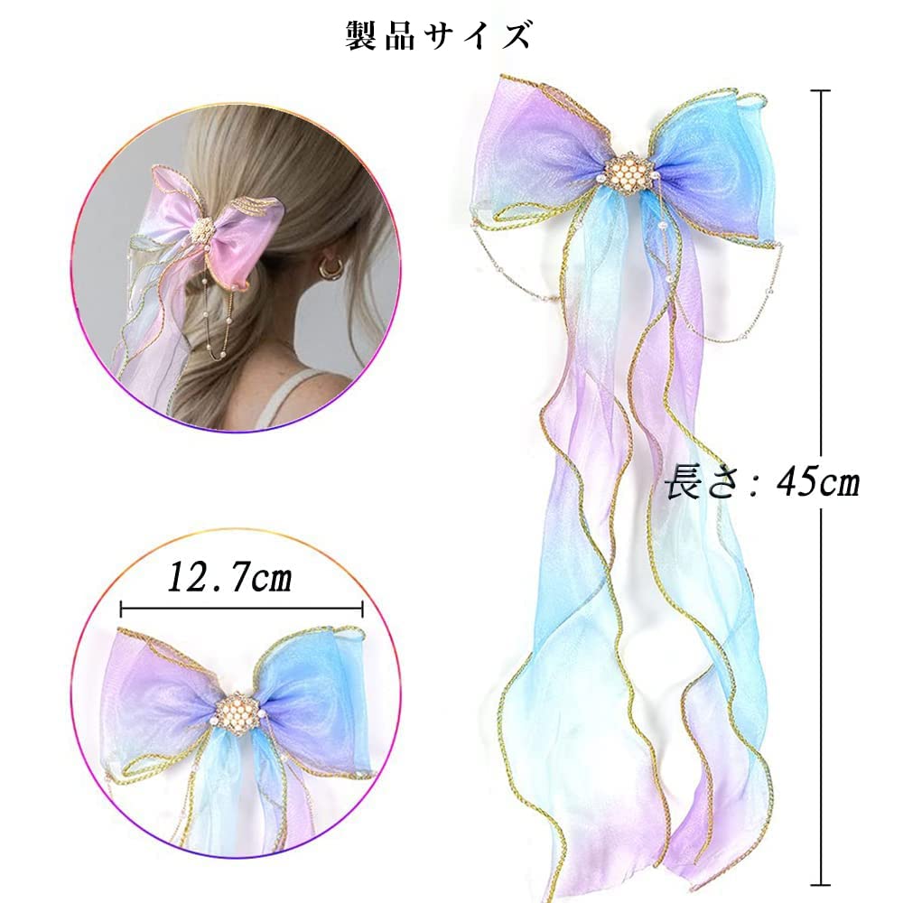 Amazon | SEEWEN ヘアクリップ リボン 髪飾り バレッタ ヘアピン