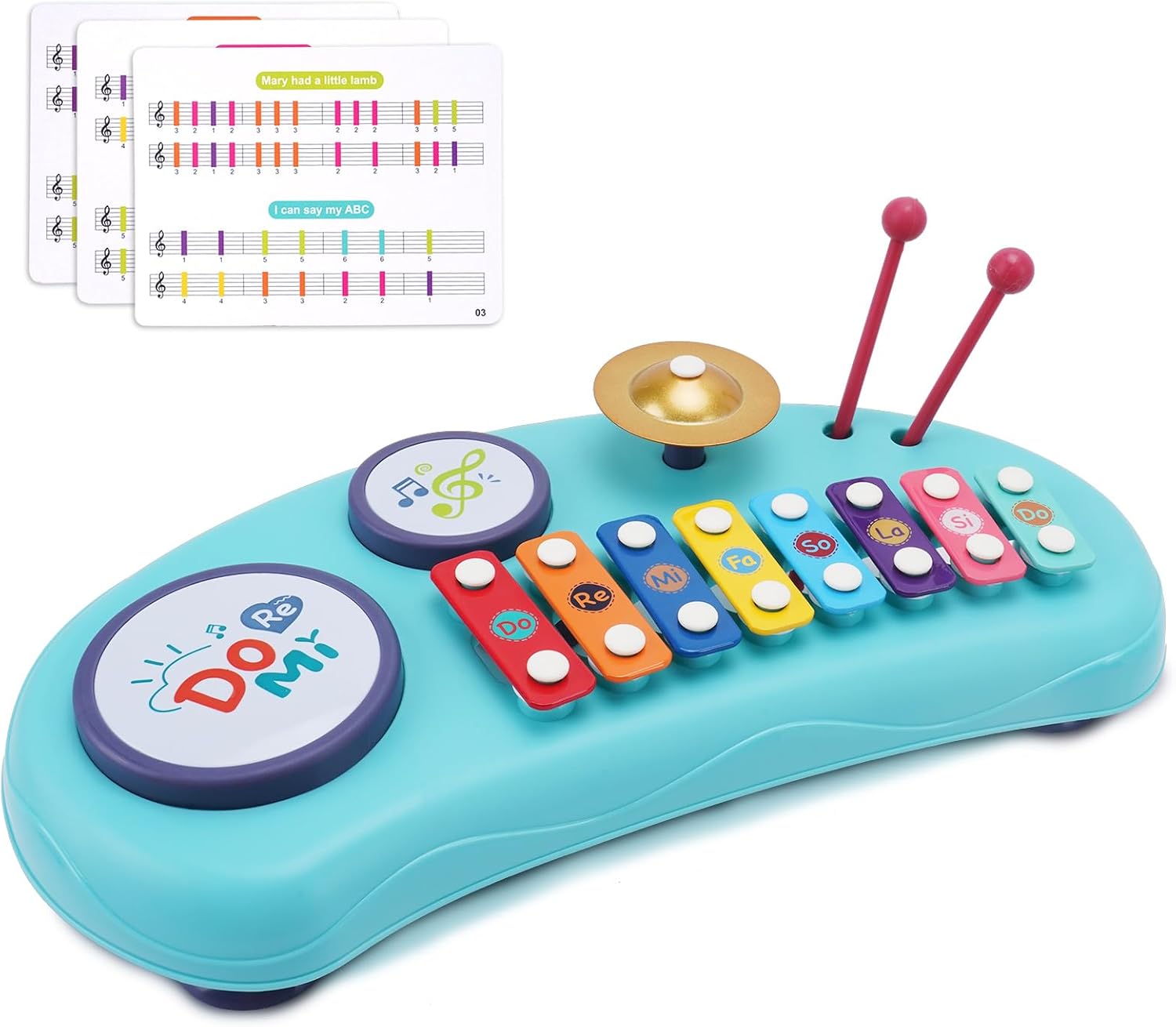 Hiitytin Baby Musical Instruments Toys for Toddlers, 2 in 1