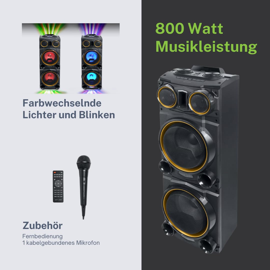 MUSE Enceinte Sono Portable M1988DJ