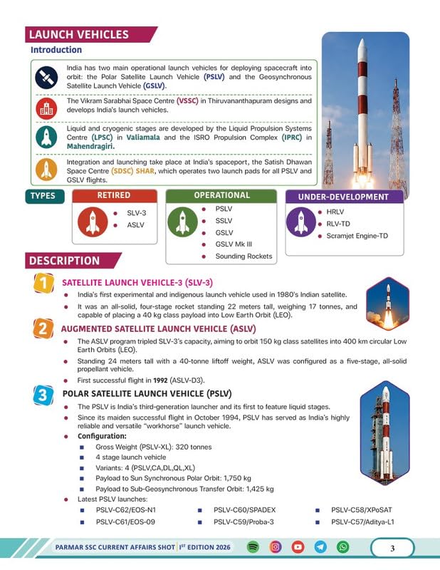 Image of PARMAR SSC Current Affair Shot | English Medium | 1st Edition, 2026 Edition | Helpful For All SSC Examinations | Parmar SSC Current Affair Team | Parmar SSC