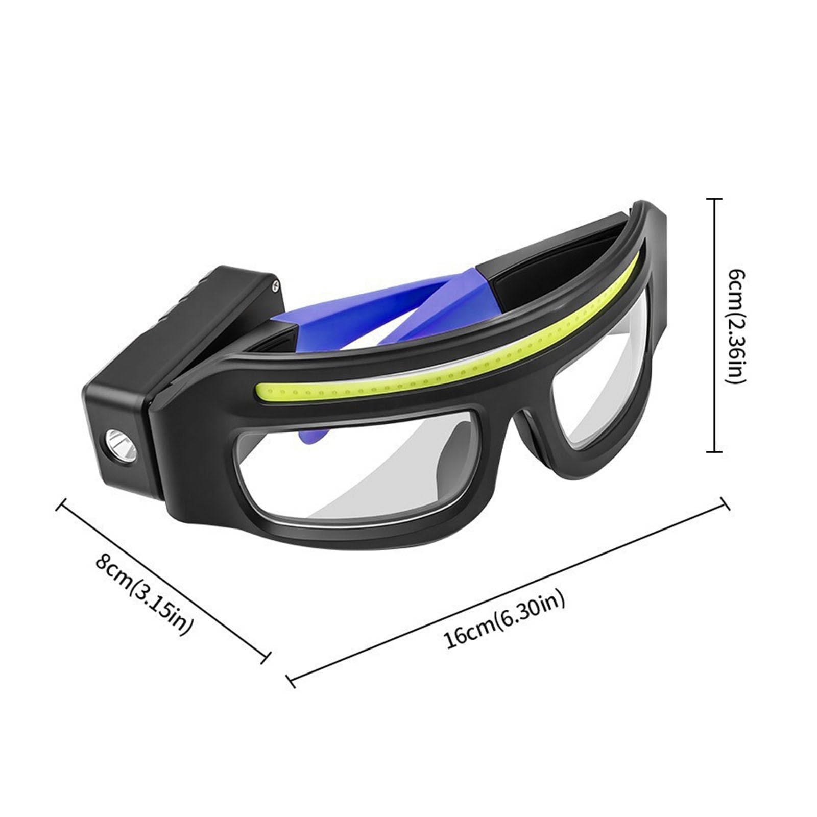 Lámpara frontal LED resistente con carga USB C y patrón de haz ajustable para camping, senderismo, ABS permanente
