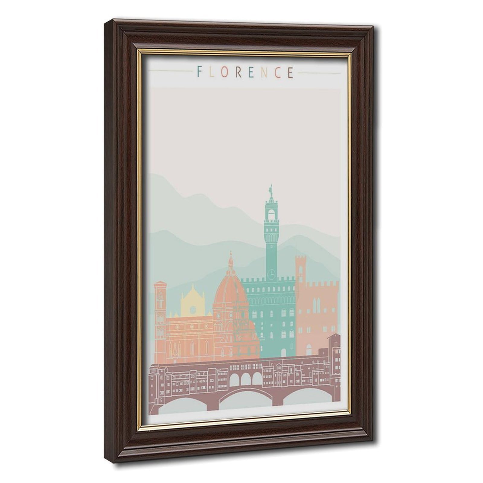 Bareronor Florence Skyline Canvas Poster Bedroom Decor Landscape Office Room Decor Gift 24" L X 36" W