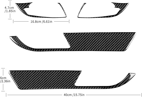 Miniatura 2 de Fibra de carbono, para BMW, marco de puerta interior de automóvil, calcomanía para BMW Z4 Roadster E89 2009 2010 2011 2012 2013 2014 2015 2016 2017,