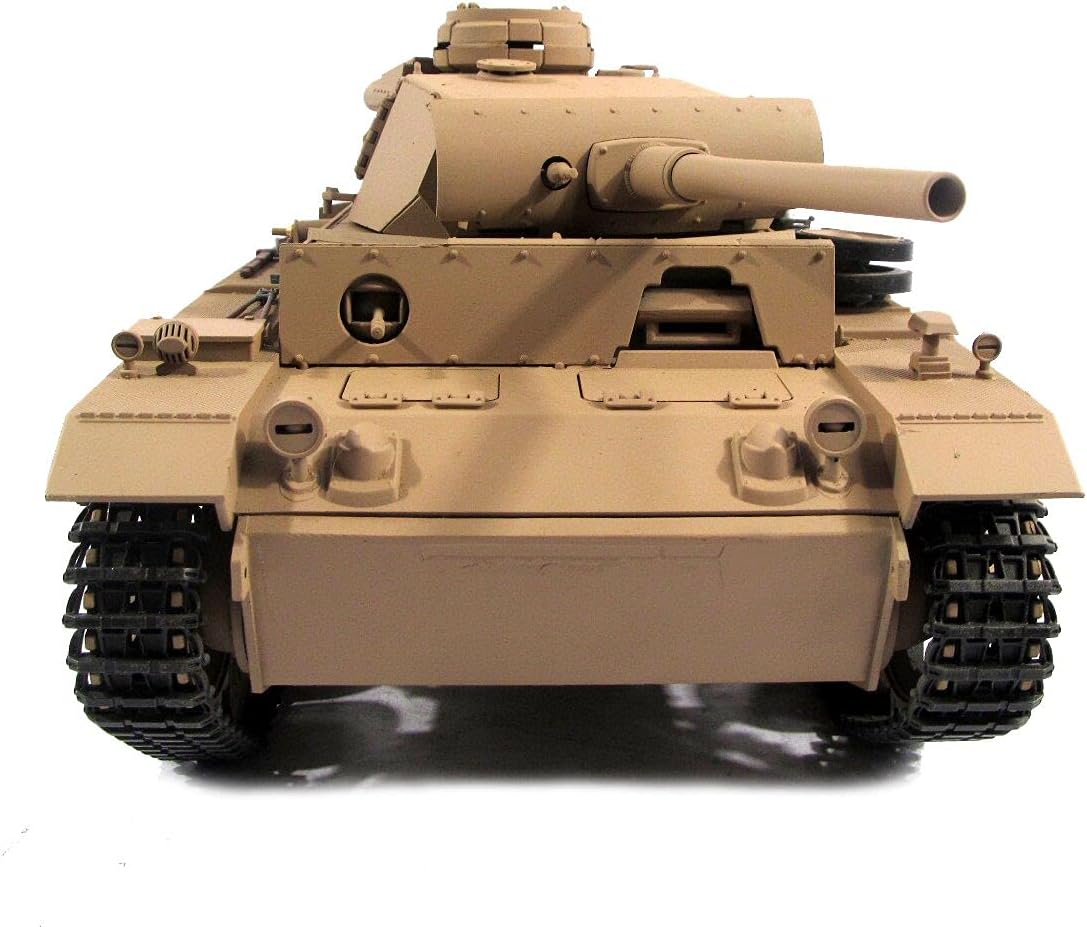 TOUCAN RC HOBBY 1/16 Mato Metal Yellow German Panzer III Infrared RTR RC Tank 1223 for Ages 14+