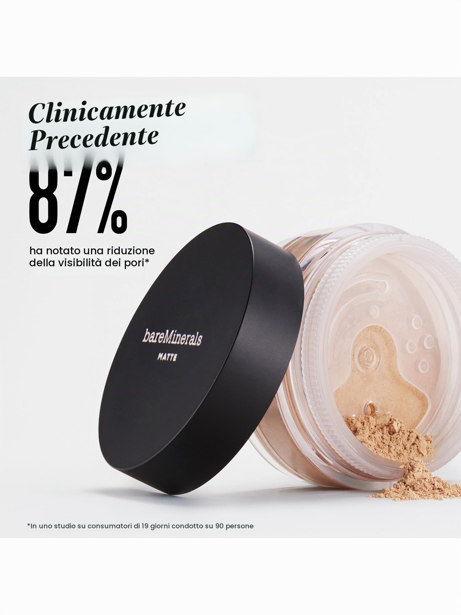 Minerale puro opaco, fattore protezione solare: 15, base: 6 g