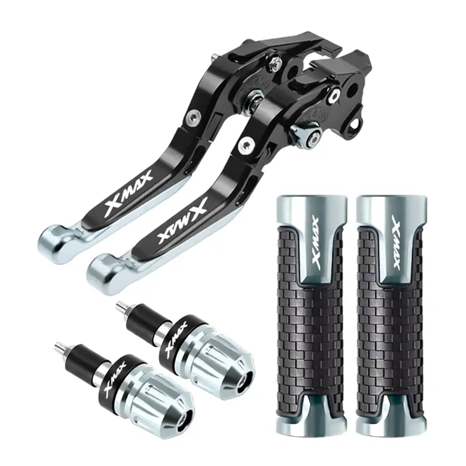 Palancas de freno moto y extremos de agarre para Yamaha Xmax 125 250 400 2009-2019 5