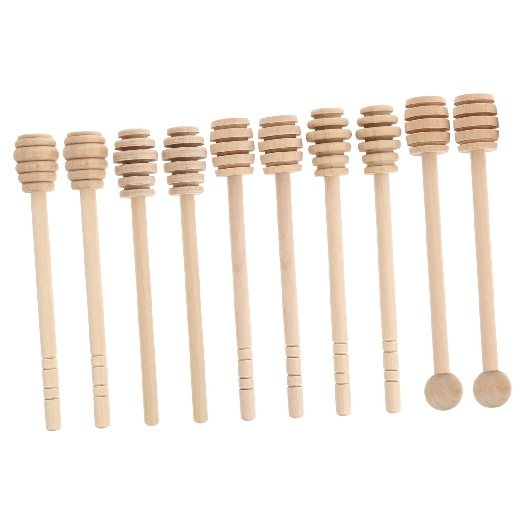 Unomor 10Pcs Honey Stirrer Honey Dippers for Syrup Viscous Liquids Design for Weddings Parties Homemade Honey