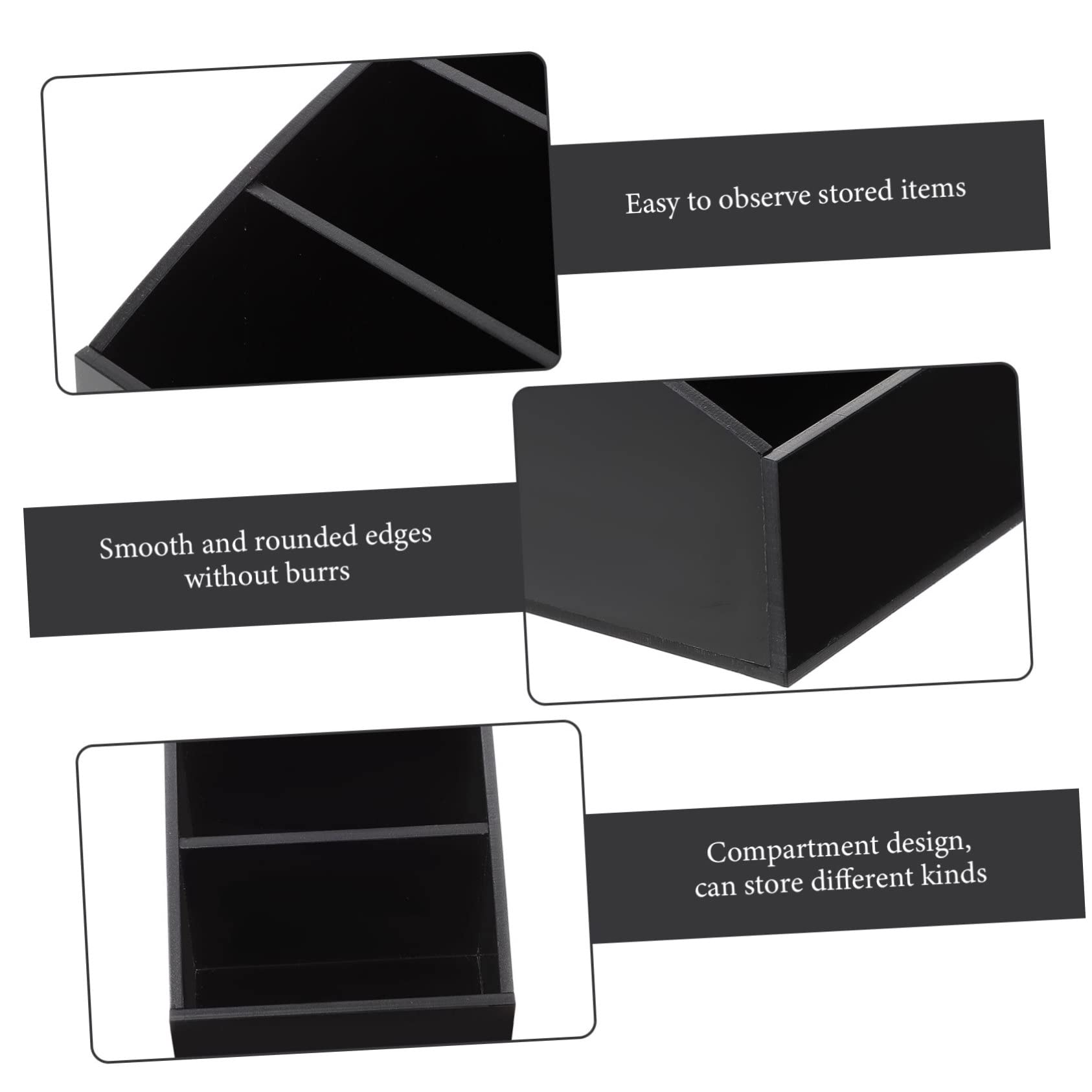 VICASKY 6 Stück Acryl Tee Zuckerbeutel Organizer mit Offenem Fach Multifunktionale Kaffeebar Aufbewahrung für Tee Kaffee Süßigkeiten Tragbarer Behälter für Kleine Snacks und Zubehör