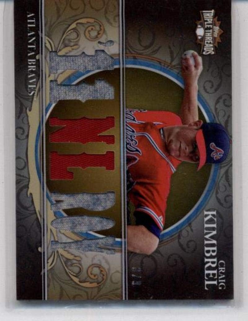2013 Topps Triple Threads Gold Relics #TTR-CK2 Craig Kimbrel ROY - Atlanta Braves MLB Baseball Card (Patch Memorabilia/Game Used) 8/9 NM-MT