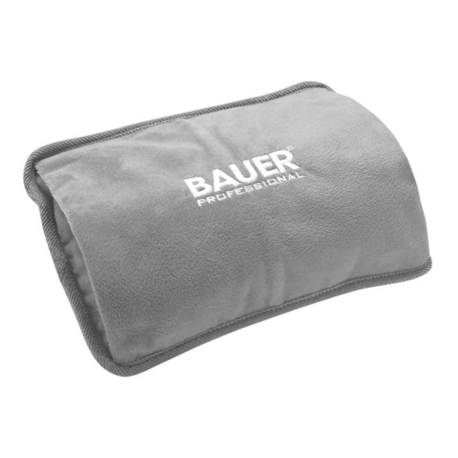 Bauer Professional 38969 Rechargeable Electric Hot Water Bottle/Grey/Soft Touch Fleece Cover/Hand Warmer/Rechargeable / 3 Colours