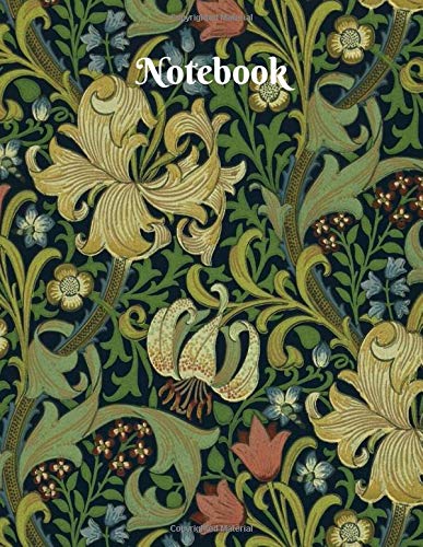 William Morris Notebook: Lined Notebook Journal - William Morris- Gift - 100 Pages - Large (8.5 x 11 inches)