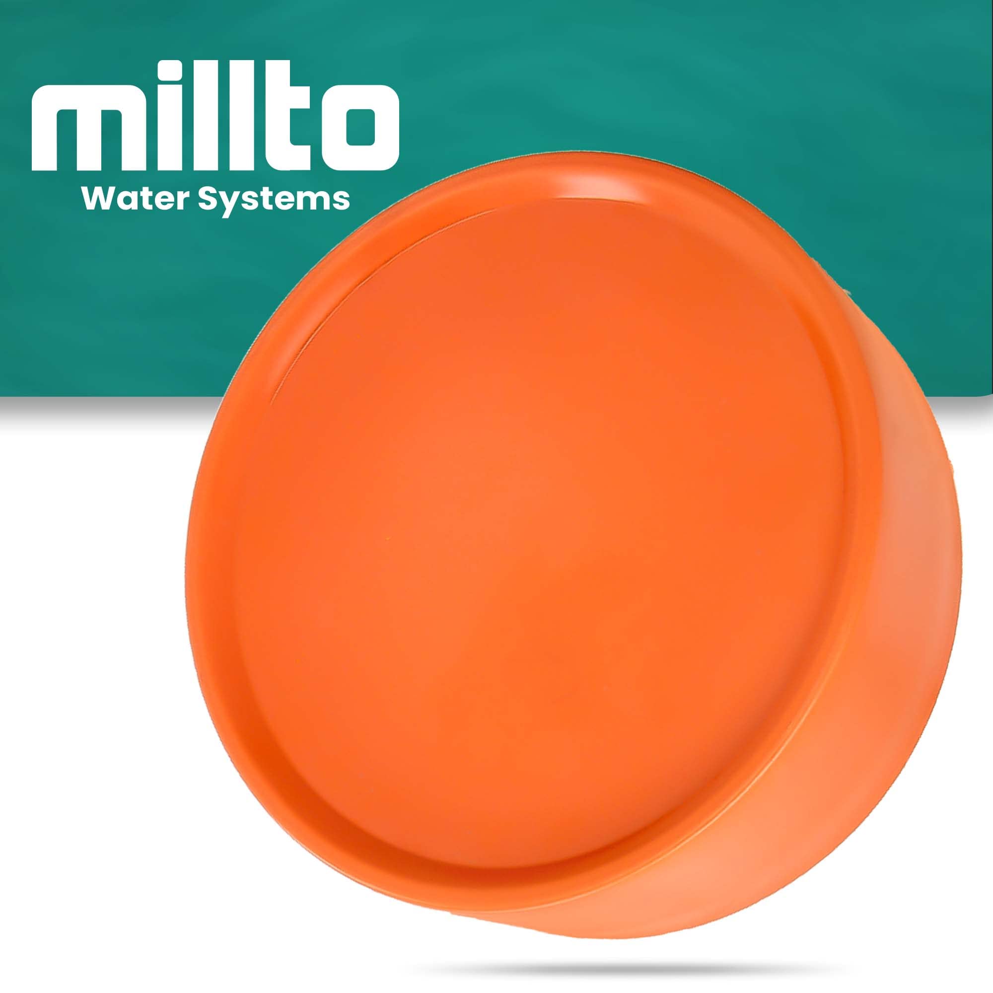 Millto™ Floor Pipe End Cap Stop Hole Sockets Socket Cover Pipe Orange Polypropylene Plastic Plug Fit 200 mm - Image 2