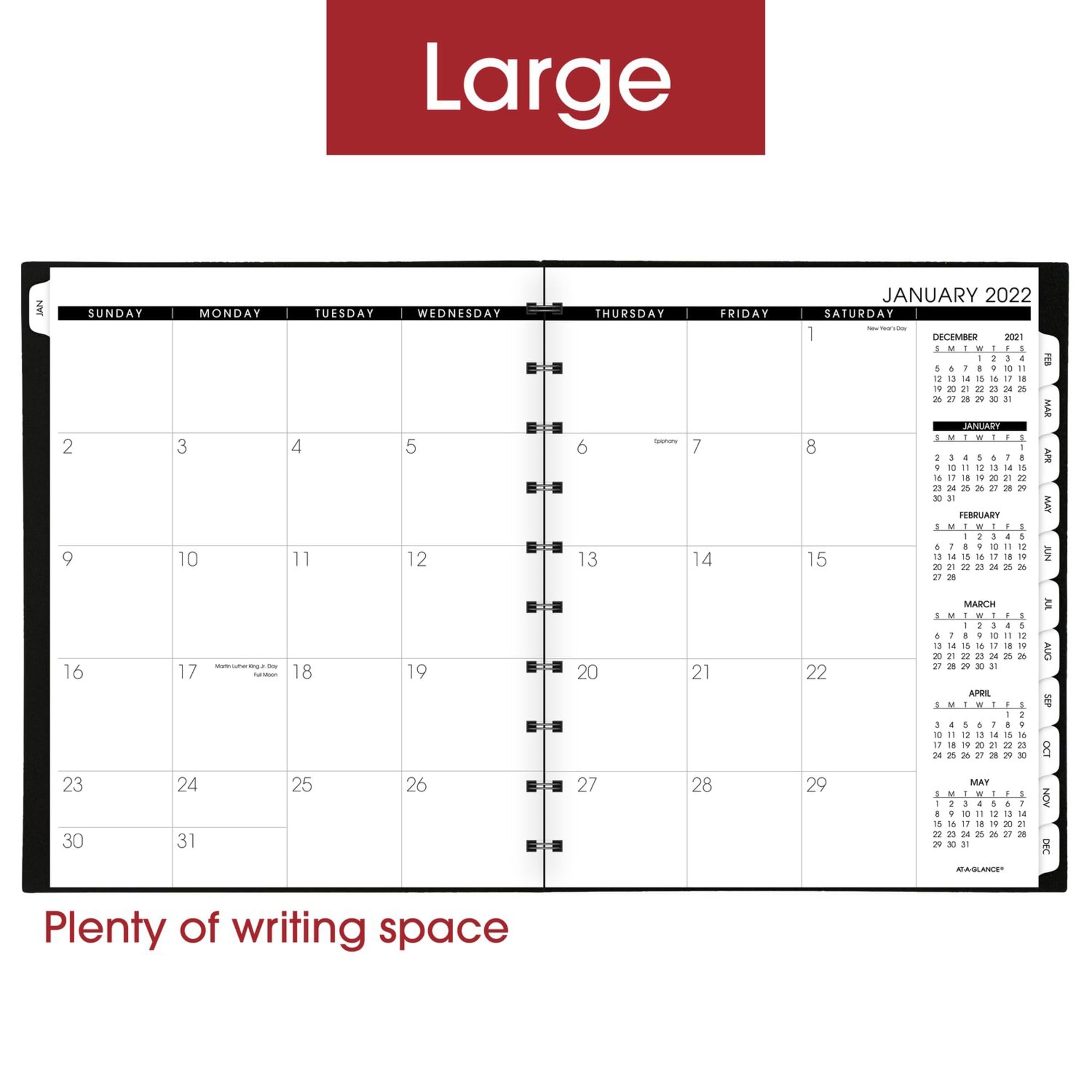 AT-A-GLANCE 2026 Weekly/Monthly Planner - 8.25"x11", Triple View, Quarter-Hourly Appointments, Ink-Resistant Paper - View #8