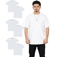 FB County Heavy Hard T-Shirt 100% Cotton Heavyweight T-Shirts for Men & Women, Crew Neck, 6 Pack