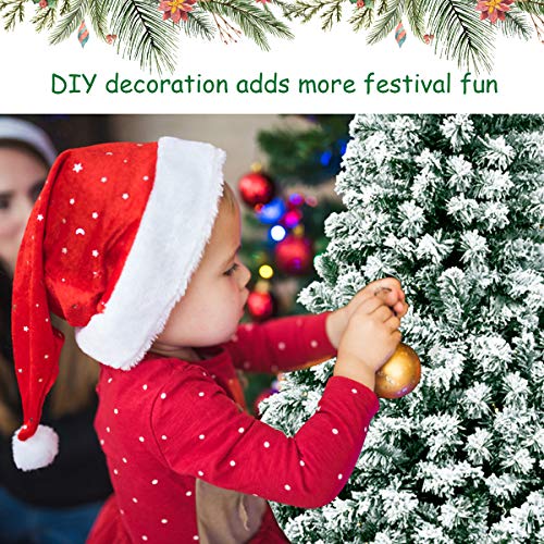 Happygrill 4.5Ft Pre-Lit Artificial Hinged Christmas Pine Tree Snow Flocked Christmas Tree With Solid Metal Stand Flexible Branches Traditional Festival Decoration Tree #TOP6