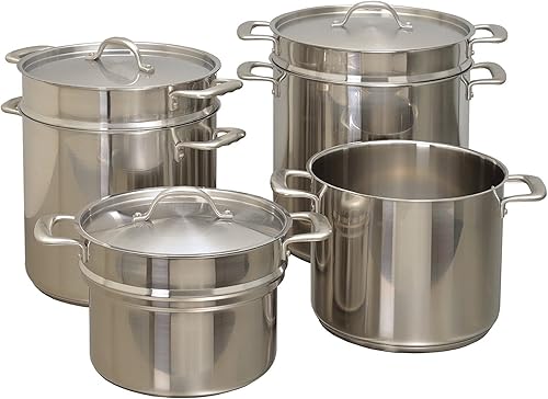 Miniatura 6 de UPDATE International CDB-16 - Caldera doble de acero inoxidable, 16 cuartos de galón