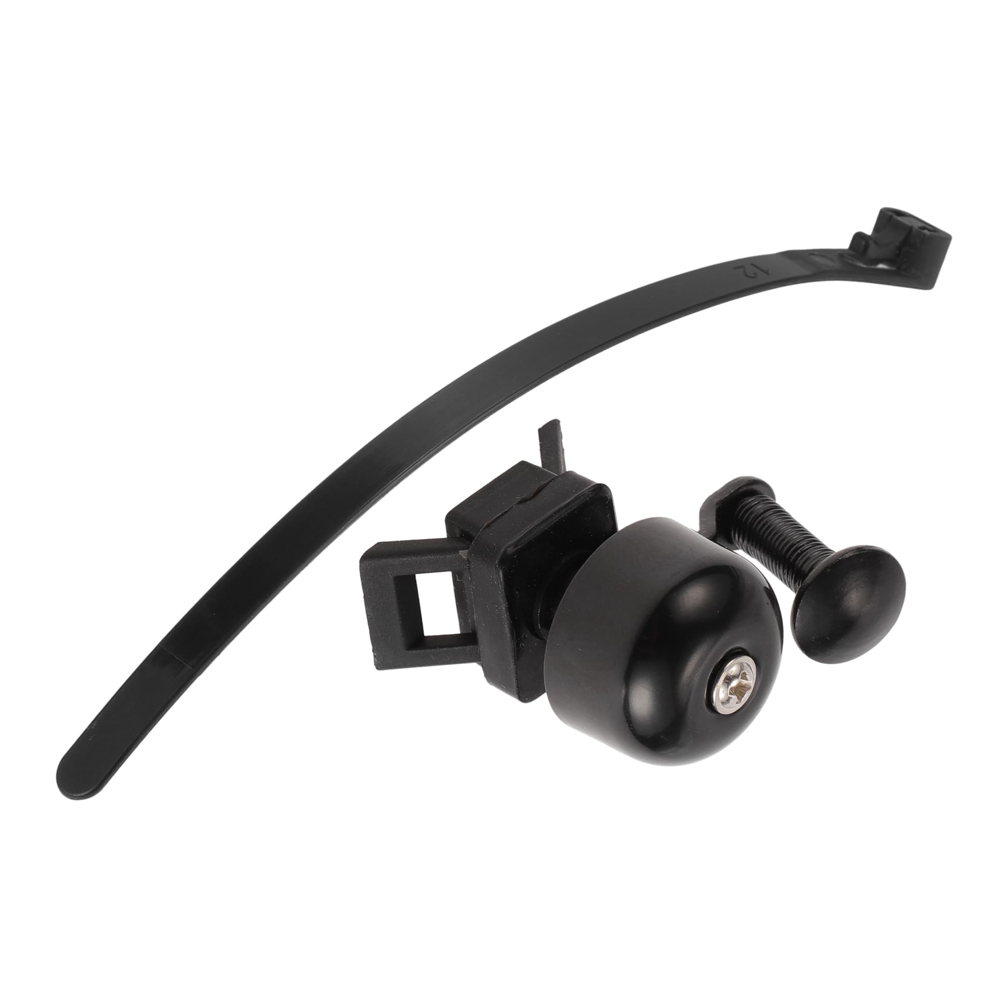 TUCKBOLD MTB Mountain Bike Road Bike Bicycle Trigger Bell Clean Sound Quick Release Strap Design Adjustable Cycling Handlebar Bell Black for Adults Children