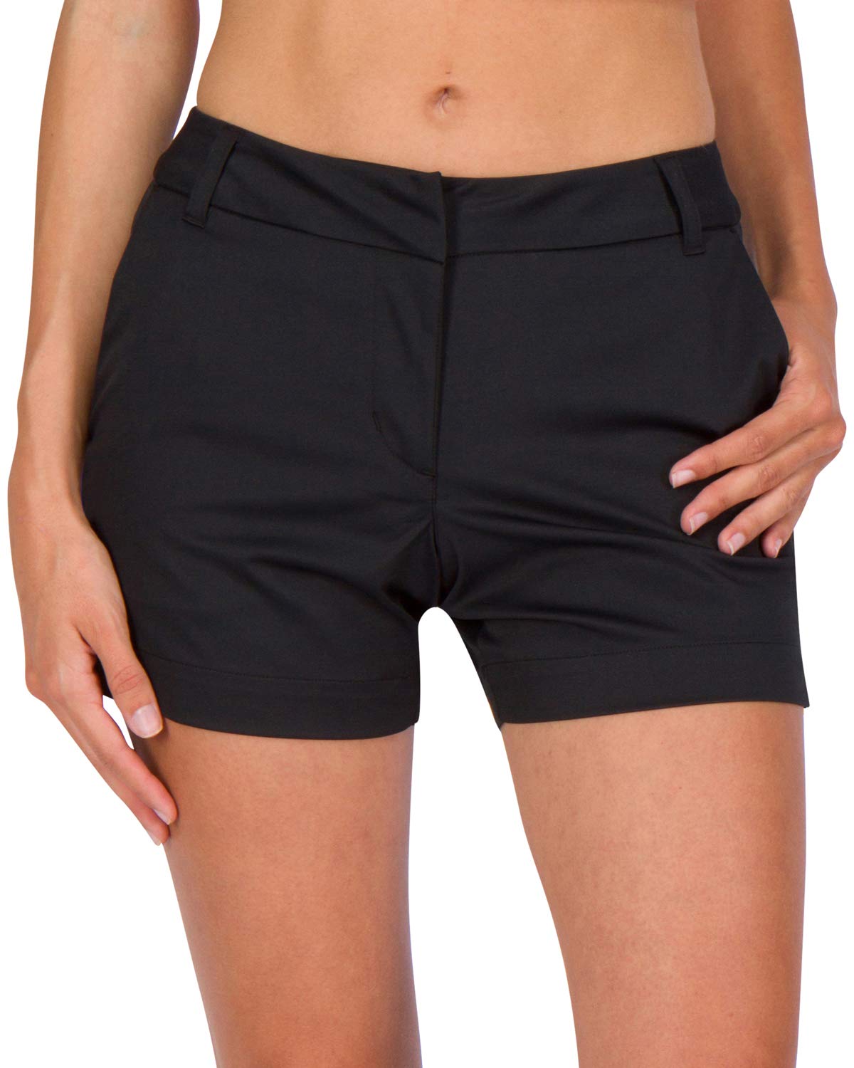 Three Sixty SixWomens Golf Shorts 4 ½ Inch Inseam - Quick Dry Active Shorts with Pockets, Athletic and Breathable