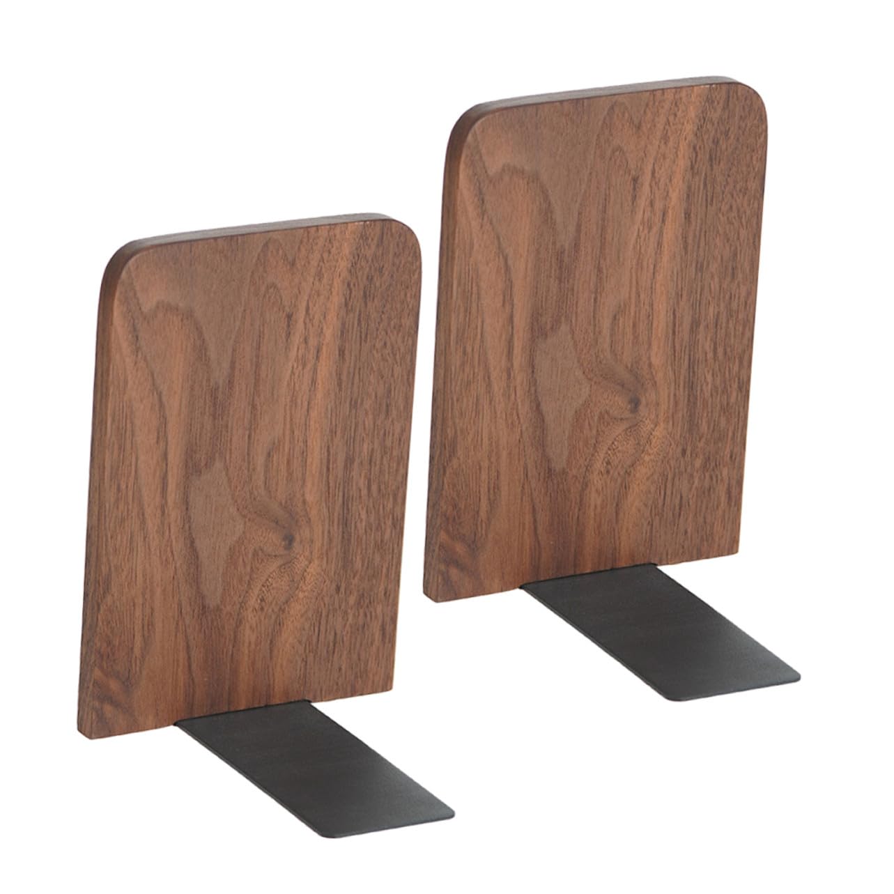 Previene caídas de libros con los soportes decorativos WHAMVOX de madera y hierro