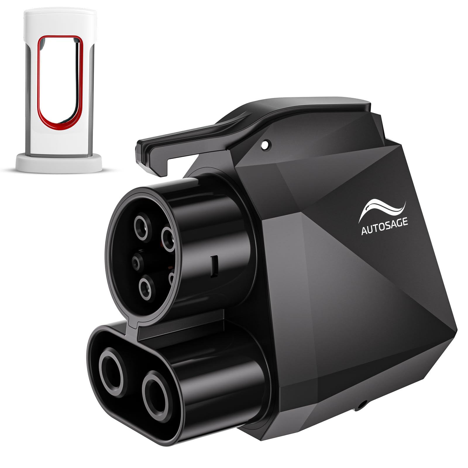 NACS to CCS1 Adapter - Provides 500A/250KW Fast Charging for CCS1 Electric Vehicles at Compatible Tesla Supercharger Stations, Suitable for Ford EVs, R1T, R1S, R2, R3 Models