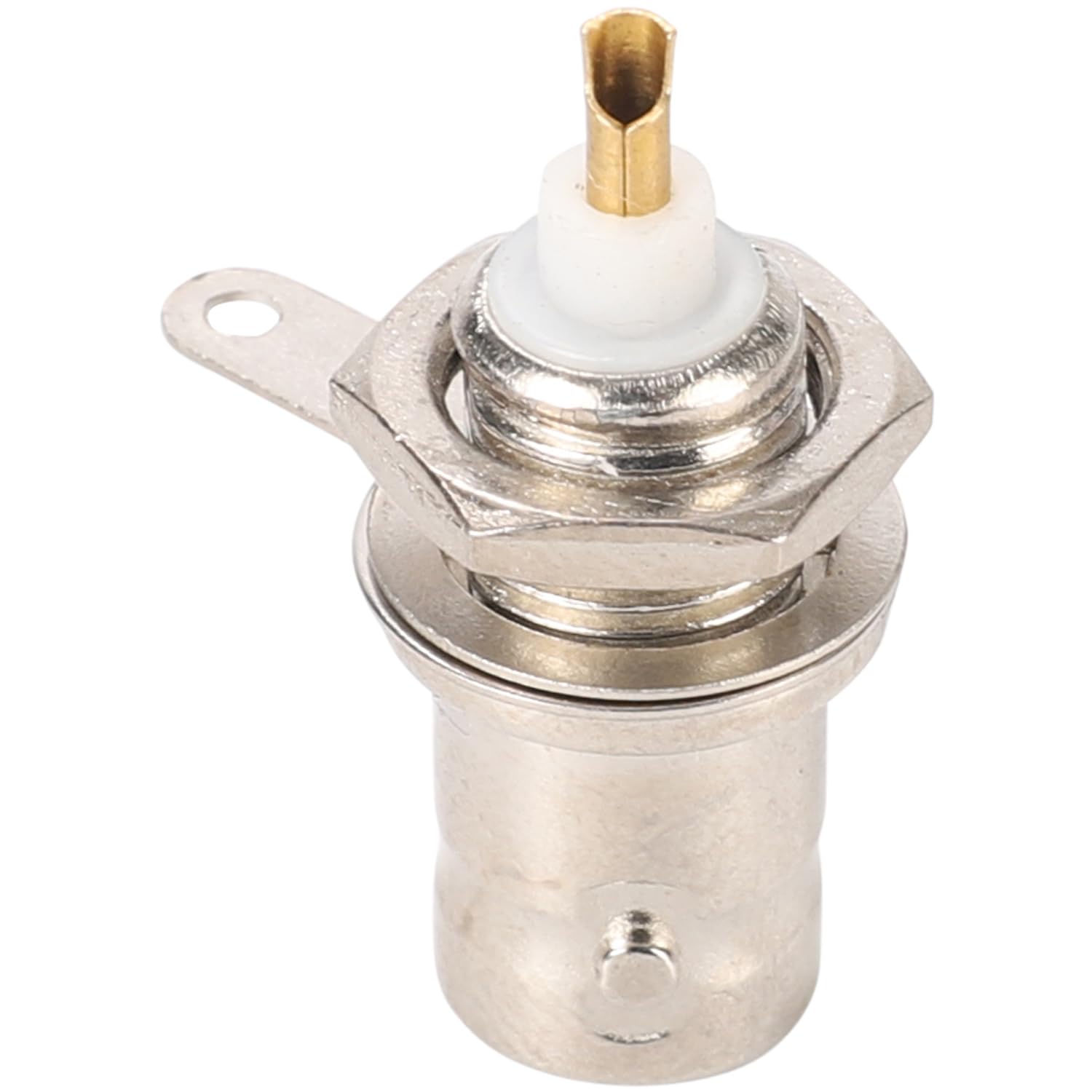 4 Stuks BNC Vrouwelijke Chassis Connector – Soldeertype – Messing – 50 Ohm – Voor CCTV, Coax, Antennes, LAN En Monitorapparatuur