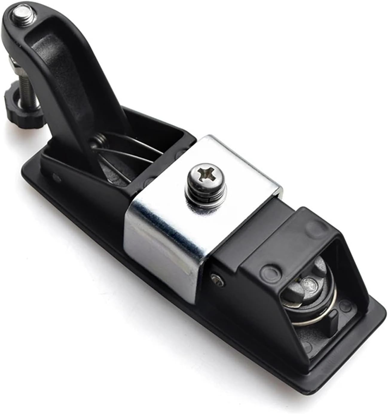 Plane Lock Lever Panel Push Button Lock Compression 1Pcs(35Short Pole Silver)