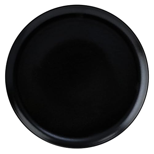 Miniatura 6 de G.E.T. PA1941711724 - Plato cupé de porcelana de alta resistencia, 7 pulgadas, color negro (juego de 12)