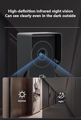 Miniatura 2 de Timbre con sistema de portero de video con 2 cables con cámara de 1080P y monitor táctil de 7 pulgadas, kit de videoportero WiFi para el hogar,