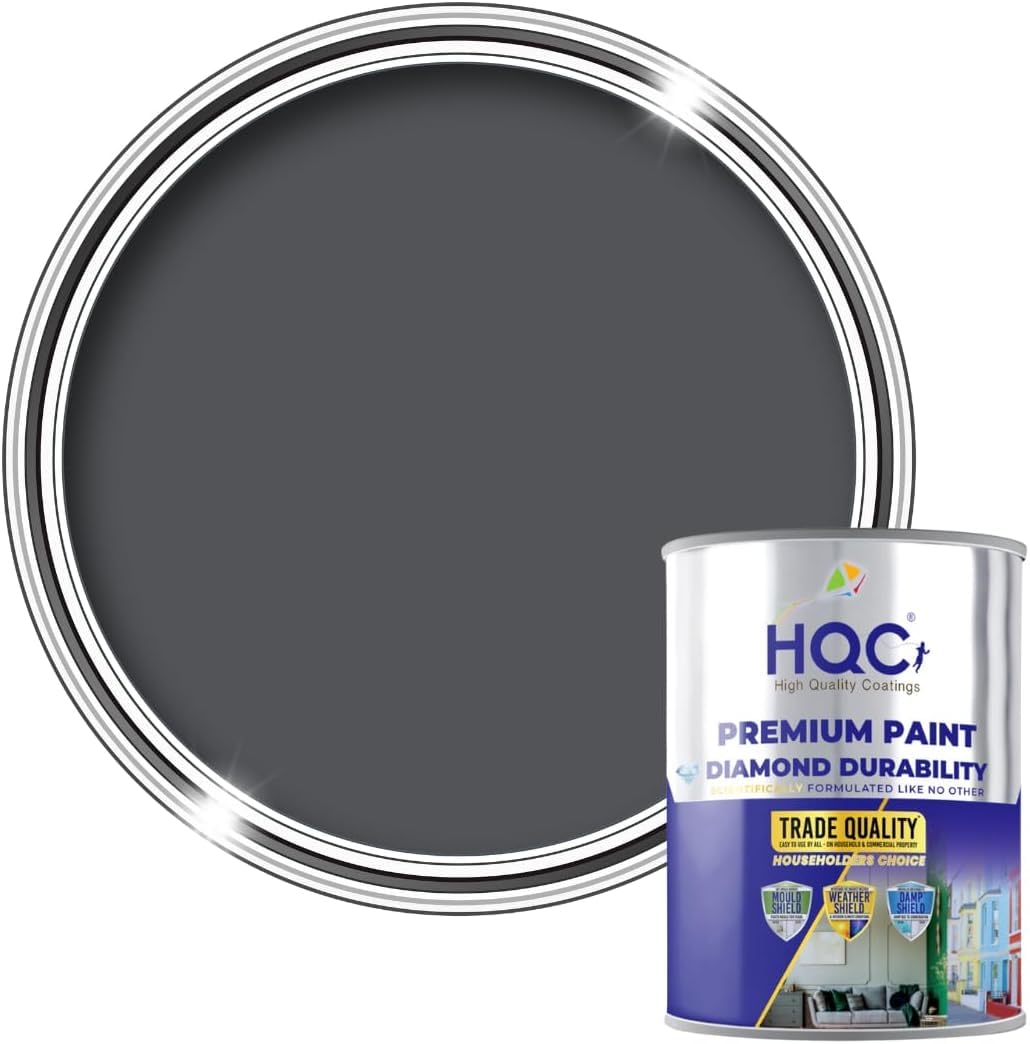 Hqc Smooth Masonry Paint Weatherproof & Long-Lasting Protection For All Exterior WallsClassic Grey2.5L from B&Q