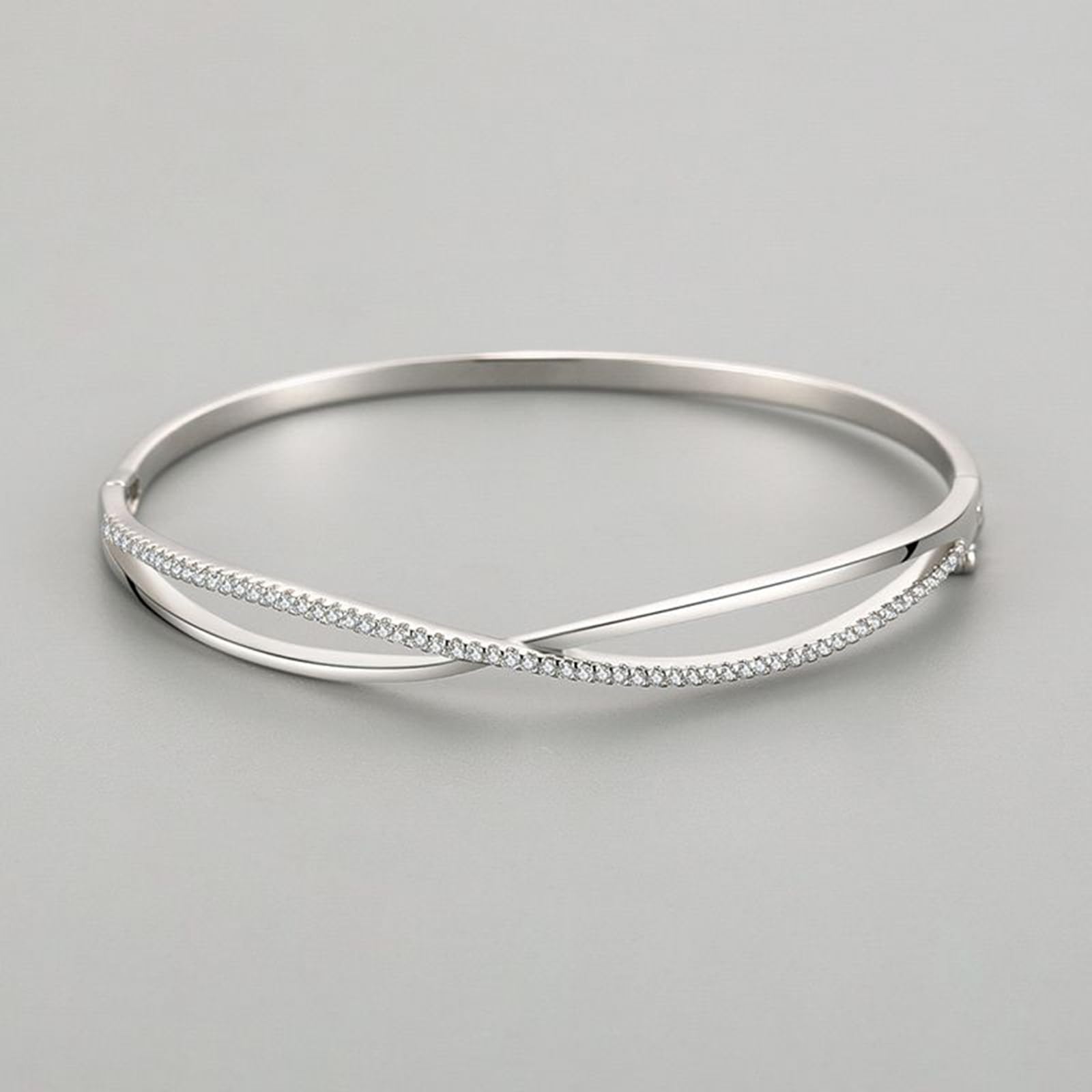 Pulseras de cruz para mujer con moissanita, pulsera de piedra natal para madre,