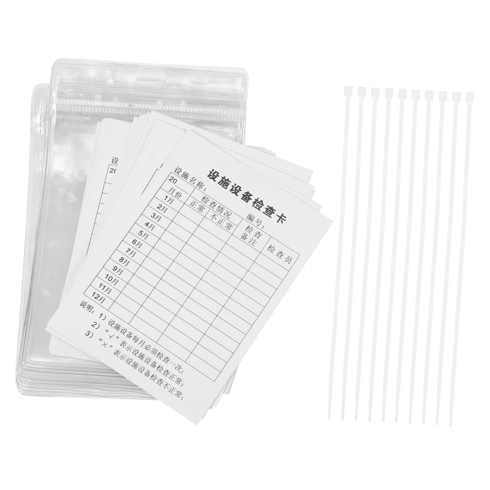 HAWILLOSCH Safety Equipment Inspection Cards 20 Pack Machine Inspection Label Tags