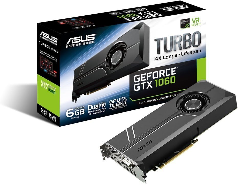 ASUS GeForce TURBO-GTX1060-6G Scheda Grafica, 6 GB