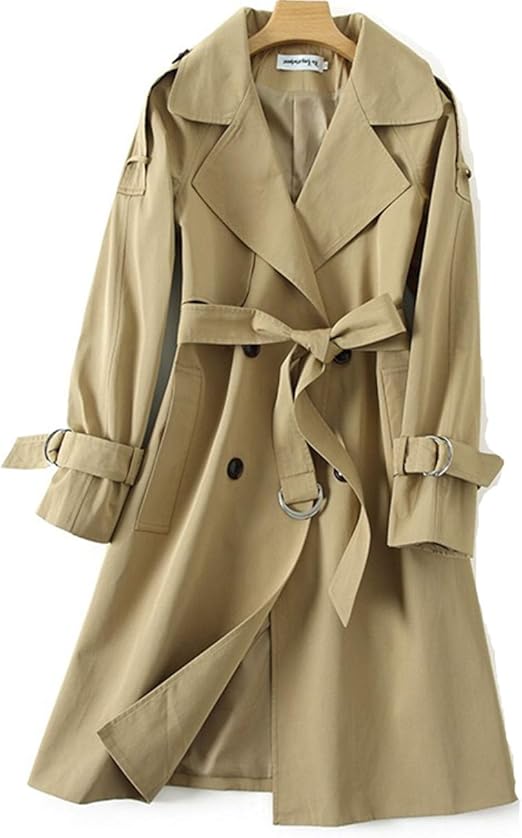 Amazon トレンチコート レディース ロングコート スプリングコート 秋コート 入園式 ママ 春服 アウター 羽織 アウター 春コート 30 代40代 コート ジャケット 通販