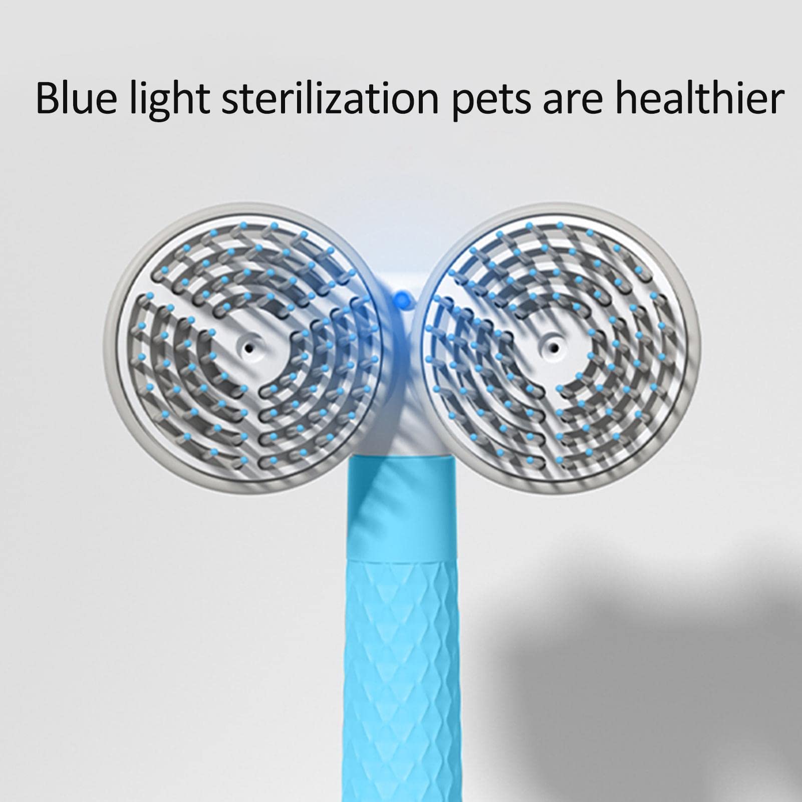 Cepillo para mascotas Cepillo para perros y gatos Cepillo para mascotas con dientes densos Cepillo para perros y gatos para mudar el aseo - Cepillo de pelo para gatos de doble cabeza Cepillo suave par