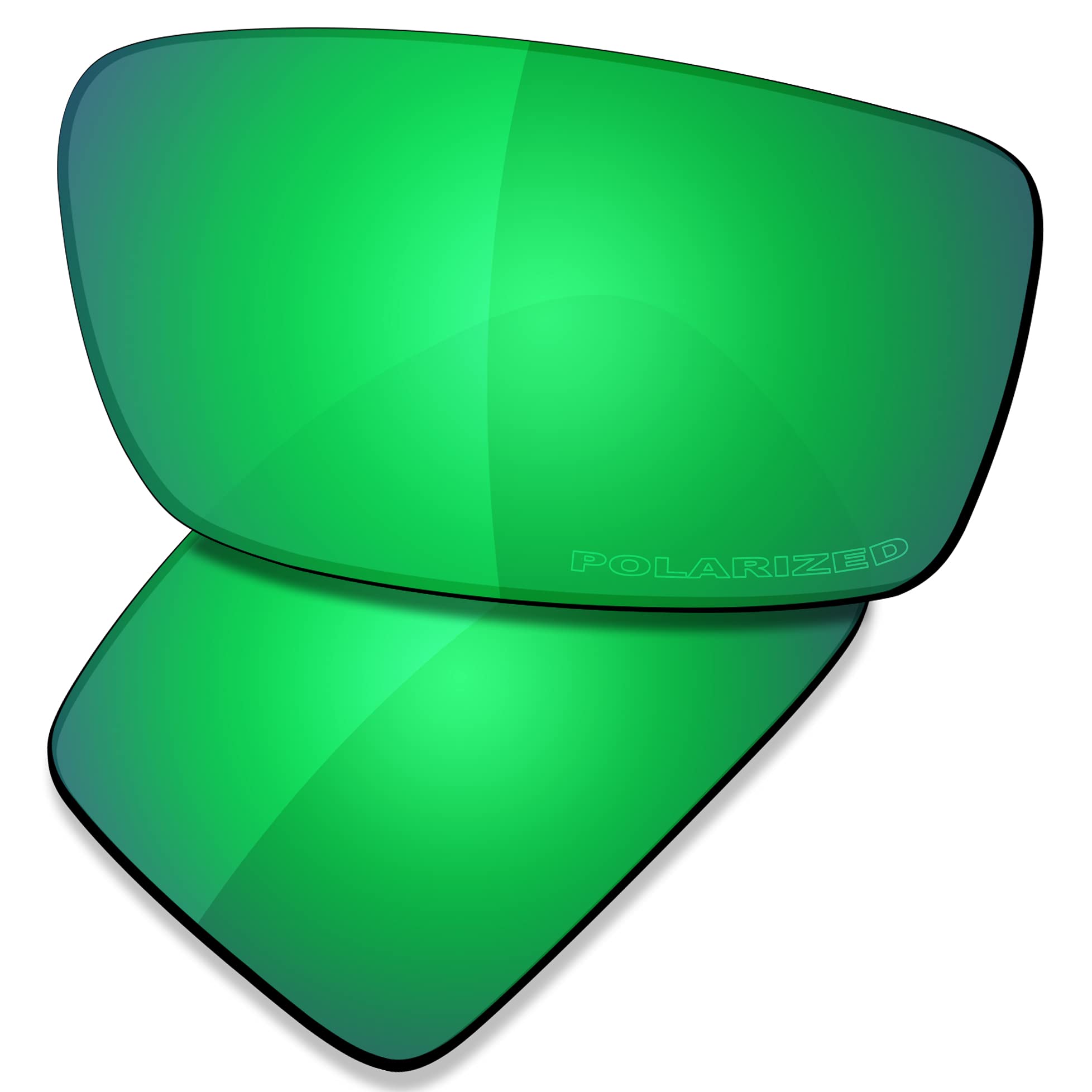 Saucer Premium Replacement Lenses for Oakley Gascan Sunglasses High Defense - Jade Green Polarized
