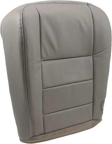 02 03 04 05 06 07 para Ford F-250 F-350 Lariat Driver Bottom Funda de asiento de cuero gris