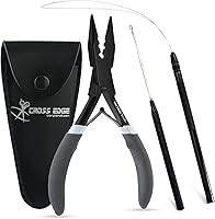 Vista 11 de Pro - Herramientas de extensión de cabello, mini 3 agujeros, microcuentas de silicona y nanoanillos, extensiones de cabello, alicates para abridor