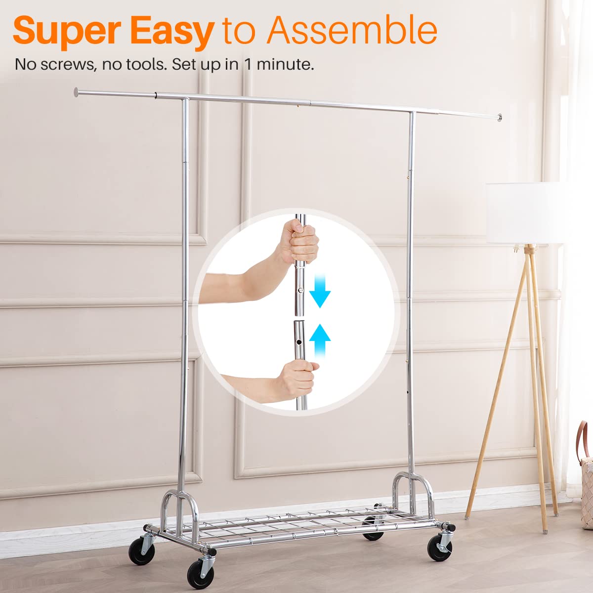 Buy HOKEEPER Clothing Garment Rack with Shelves Capacity 450 lbs