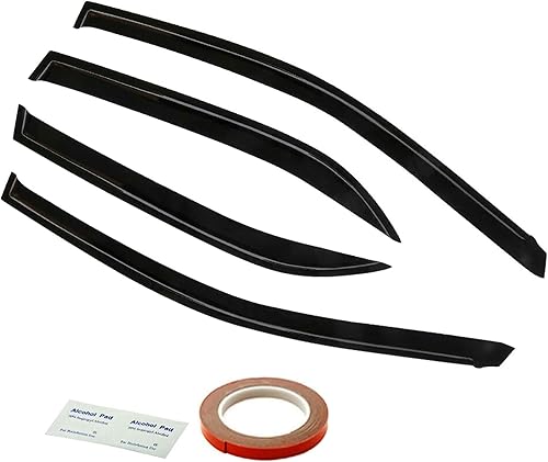 Miniatura 8 de 4 viseras de ventana de protección solar y lluvia, deflector de ventilación de repuesto para Corolla 2009-2013