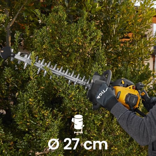 Stiga Tagliasiepi A Scoppio Ht 525, Motore Leggero Da 22,5 Cc, 650 W, Lame A Doppia Azione Da 60 Cm, A Benzina, Grigio/Giallo - 6