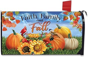 Faith Family and Fall Mailbox Cover - Thumbnail 4