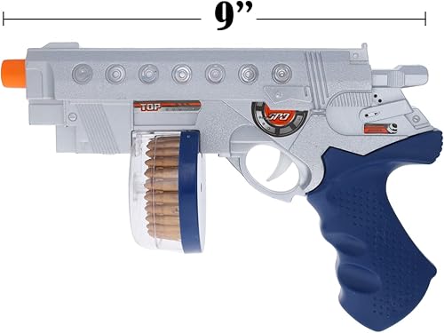 Miniatura 8 de Space Blaster Galaxy - Pistola de juguete con sonidos y luces giratorias, para niños, plata, a partir de 3 años