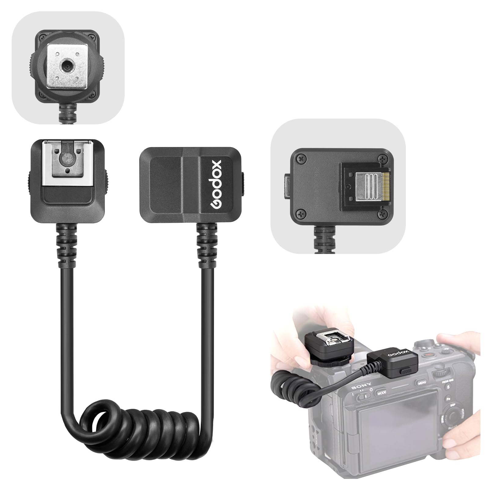 Amazon.com: Godox GAC-IC13 Multi Interface Shoe Extension Cable