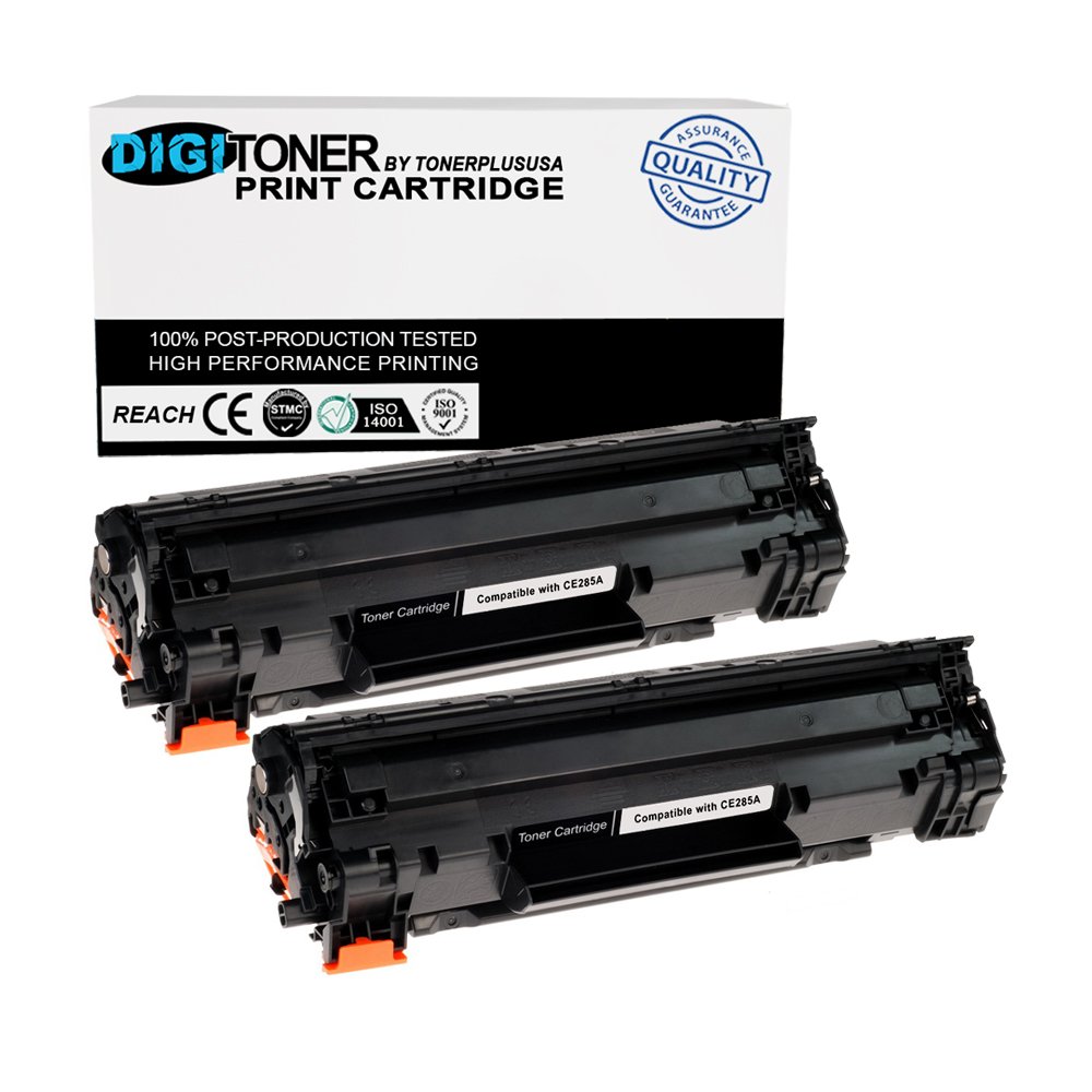 TonerPlusUSA Compatible Toner Cartridge Replacement for HP CE285A Black 2 Pack